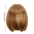 thumbnail image 3 of LHWEN Pure Desire Straight Hair Bobble Head Wig Full Head Set Short Hair for Women Natural Look Adjustable Cap Breathable Comfortable for Daily Wear Parties Halloween Fashion Shows, 3 of 6
