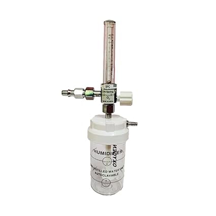 LISAMED BPC Oxygen flow meter with Humidifier Bottle