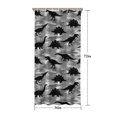 thumbnail image 5 of Gray Dinosaurs Camouflage Pattern Shower Curtain 36"x72" ,Bathroom Decorative Shower Curtains Set with 12 Hooks,Modern Waterproof Washable Shower Curtain, 5 of 6