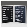Ghent CL2436-BK 24 in. x 36 in. Open Face Alum Frame Changeable Letterbd Includes Set of Set of .75 in. Gothic Font Letters