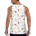 thumbnail image 3 of Gaeub Leopard Print Men's Athletic Tank Top, Workout Sleeveless Shirts, Running Tank Tops for Gym, Running, Training - 4X-Large, 3 of 9