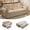Corduroy Beige, variant on 73.2'' Sleeper Sofa Bed Full Size, Corduroy Futon Couches, Convertible Pull Out Couch, 5min Assembly, Adjustable Backrest, USB, Pocket, Modern Loveseat for Small Space, Living Room, Orange