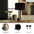 thumbnail image 3 of Signature Design by Ashley Contemporary Jacek Table Lamp (Set of 2)  Gray/Brass Finish, 3 of 5