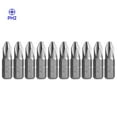 thumbnail image 2 of 10Pcs PH1 PH2 PH3 Alloy Steel Screwdriver Bit Set 25mm Drill Hex Magnetic Tools, 2 of 5