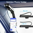 thumbnail image 3 of Car Phone Mount, TSV Universal Cell Phone Holder for Car Sun Visor, 360° Adjustable Rotation Rearview Mirror Phone Cradle Clip Compatible with 4-7.2 inch Smartphones, 3 of 7
