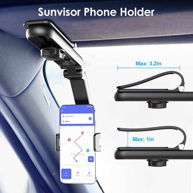 EEEkit Rearview Mirror Car Phone Holder, 360° photo 3