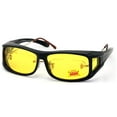 thumbnail image 2 of Polarized Fit-Over Night Driving Sunglasses 63mm and 65mm Fitover Anti-Glare - Yellow Lens Fitover 60mm UNISEX, 2 of 3