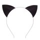 thumbnail image 1 of 4 Uds. De diademas con orejas de gato, aros para el pelo con orejas de gato, cierres para fiesta y uso diario, negro y plateado LingWen 8390612348419, 1 of 1