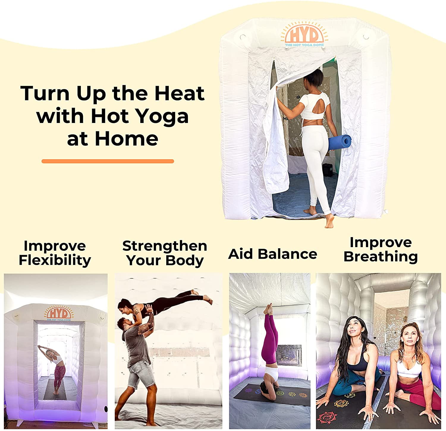 The Hot Yoga Dome, Portable, Lightweight & Easy Set Turkey