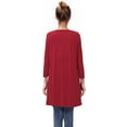 thumbnail image 5 of LELINTA Women's Long Sleeve Tunic Tops Shirt Clothing Scoop Neck Womens Plus Size Solid Color Tunic Blouses Tops, 5 of 5