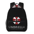 thumbnail image 1 of Mochila negra con símbolo de Resident Evil Corp. para hombre y mujer, mochila para portátil, para trabajo, negocios, viajes, mochila informal para la escuela, mochila para estudiantes universitarios,, 1 of 5
