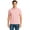 Pink Sunset Heather, variant on Men's Solid Polo With Small Pony, Classic Navy/White, XX-Large
