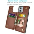 thumbnail image 2 of Tekcoo for Motoro Moto G 5G/G Power 5G 2023 Wallet case, Flip Wallet Leather Magnetic Clasp Case with Credit Card Holder and Shockproof Function Kickstand Phone Cover - Brown, 2 of 7