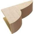 thumbnail image 6 of 8"W x 24"D x 16"H Classic Crestline Rough Cedar Woodgrain TimberThane Corbel, Primed Tan, 6 of 6