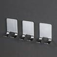 thumbnail image 3 of Stainless Steel Shaver Hanger Holder Adhesive Storage Rack Shelf for Bathroom Kitchen, 3 of 9