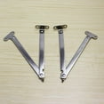 thumbnail image 4 of 2pcs Left Right Folding Drop Front Desk Trunk Lid Support Stays Hinges (B), 4 of 7