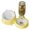 Yellow_Hot#4355, variant on Automatic Pet Feeder and Waterer Set | Non-Slip Plastic & Ceramic Double Bowl | Self-Filling Water Dispenser | Partitioned Food & Water Design | 350ml Capacity | 25.5x16x14.5cm | Easy Clean | Yellow