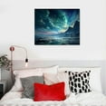 thumbnail image 4 of ONETECH  Aurora Borealis Canvas Wall Art Printmaking Painting Living Room Children's Room Bedroom Office Wall Decoration Landscape Photo Frame Decoration Hanging Large Canvas Painting, 4 of 4