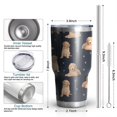 thumbnail image 6 of 30oz Goldendoodle Dog Tumblers Stainless Steel Tumbler with Lid and Straw,Vacuum Insulated Double Wall Travel Tumbler Cups Mug with Cleaning Brush for Coffee,Tea, 6 of 7