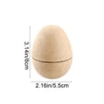 thumbnail image 3 of Cheapark 2.1 Inch Colored Paper Pulp Easter Eggs Set with Brush and Pigment for Sustainable Celebrations Festive Decor, 3 of 8