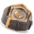 thumbnail image 2 of 17262 Specialty Gold Skeletal Dial Grey Leather Mens Watch, 2 of 2