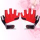 thumbnail image 5 of 1 par de guantes de ciclismo transpirables y antideslizantes, guantes deportivos de medio dedo, talla XL (rojos), 5 of 5