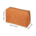 thumbnail image 2 of Unique Bargains 1Pc Durable Corduroy Storage Cosmetic Bag for Travel Activities Orange, 2 of 4