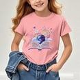 thumbnail image 6 of Shirt for Girls 12-14 Crew Neck Top Kids Kids Short Sleeve Tshirt Floral Shirt for Boys Girls Blouses Size 6-7 Get it Fast, 6 of 7