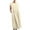 Beige, variant on Womens Autumn Winter Casual Dresses Women’s Solid Sleeveless Round-neck Retro Long Dress