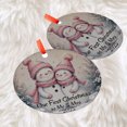 thumbnail image 3 of Our First Christmas Ornament, Mr and Mrs 2025 Ornament, Snowman Ornament, Couple Ornament, Holiday Gift, Newlyweds Gift, Christmas Tree, Holiday Keepsake, Xmas Tree Hanging Decorat, 3 of 5