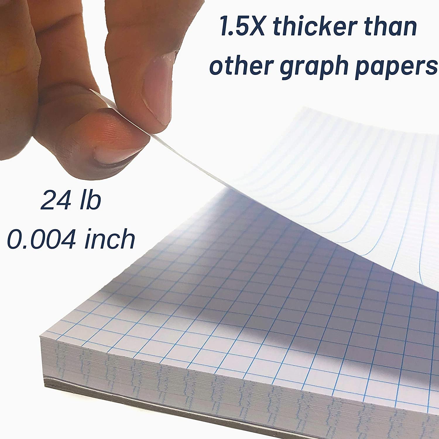 Graph Paper Pads 8.5 x 11, 100 Sheets, Grid Paper, Graphing Paper, Graph  Paper Pad, Math Graph Paper, Grid Paper Pad to Practice and Learn: 4x4  Graph