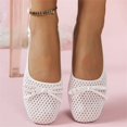 thumbnail image 6 of NexTorq Mary Jane Sneakers, Womens Shoes Flats, Walking Shoes Women, Ballet Flats, Comfortable Flats, Ballet Flats Shoes for Women Square Toe Wide Width Low Heel Comfortable Flats Shoes White 9, 6 of 8