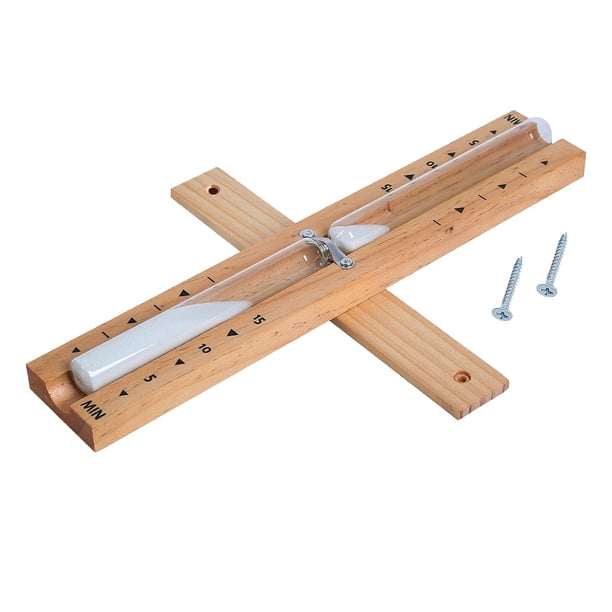 Temporizador de pared de rotación multiuso, reloj de arena, reloj de madera, reloj de arena