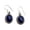 lapis-lazuli, variant on Solid 925 Sterling Silver Dangle Teardrop Earrings For Women, Genuine Turquoise Gemstone Beautiful Handcrafted December Birthstone Earrings