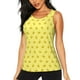 thumbnail image 1 of Fotbe Cheese 1 Blusas Sin Mangas para Mujer – Estilo Casual, Corte Suelto, Slim-Fit, Cuello Redondo Deportivo, Tops de Verano para Gimnasio y Yoga-XX-Large, 1 of 7