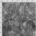 thumbnail image 3 of Soimoi Asian Paisley Print, Silk Fabric, Decor Sewing Fabric by The Yard 42 Inch Wide,Decorative Fabric for Shirts Suits Ties, Dark Gray, 3 of 5