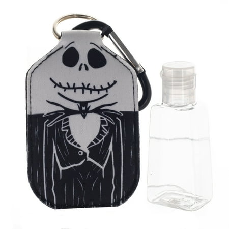 Nightmare Before Christmas Keychain with Hand Sanitizer Bottle Holder