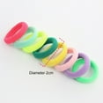thumbnail image 6 of 100Pcs Small Candy Color Hair Ring Anti-fall Tight Exquisite Kids High Elastic Simple Hair Ropes Hair Accessories, 6 of 7