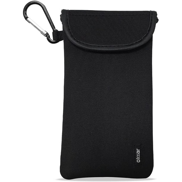 Iguohao Phone Sleeve - Neoprene Phone Pouch With Hook - Cell Phone Pouch, Padded Shock & Impact Resistant - With Carabiner - For Hiking, Travelling, E