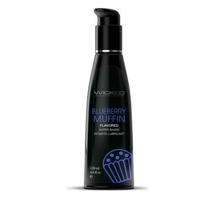 Wicked Aqua Flavored Lubricant Blueberry Muffin 4oz