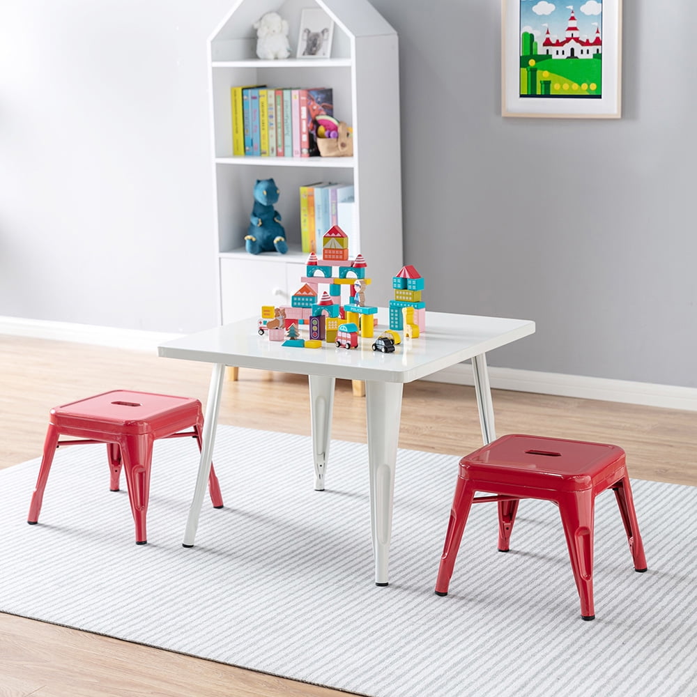 Harper & Hudson Kids Metal Stool - 2 pack Red