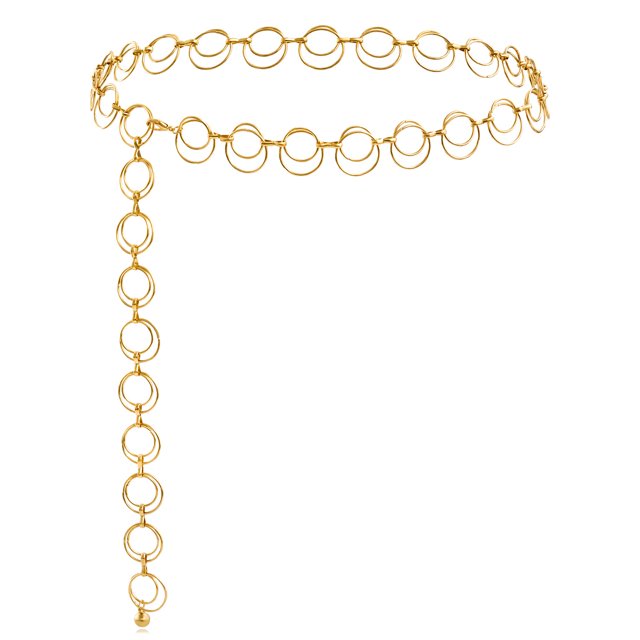 Cadena de cintura con colgante de metal estilo atmósfera, ENTASSER, Accesorios de moda para mujer