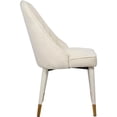 thumbnail image 2 of Meridian Furniture Belle Dining Chair, Cream Velvet (Set of 2), 2 of 5