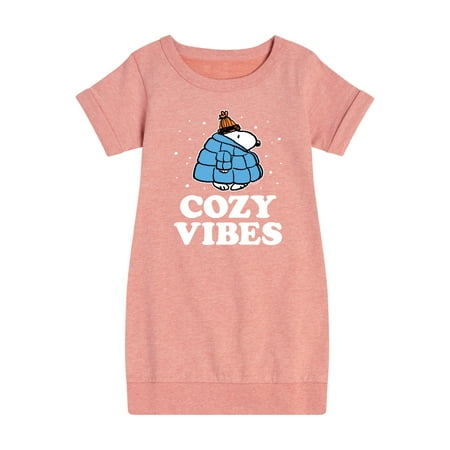 

Peanuts - Cozy Vibes - Toddler And Youth Girls Fleece Dress