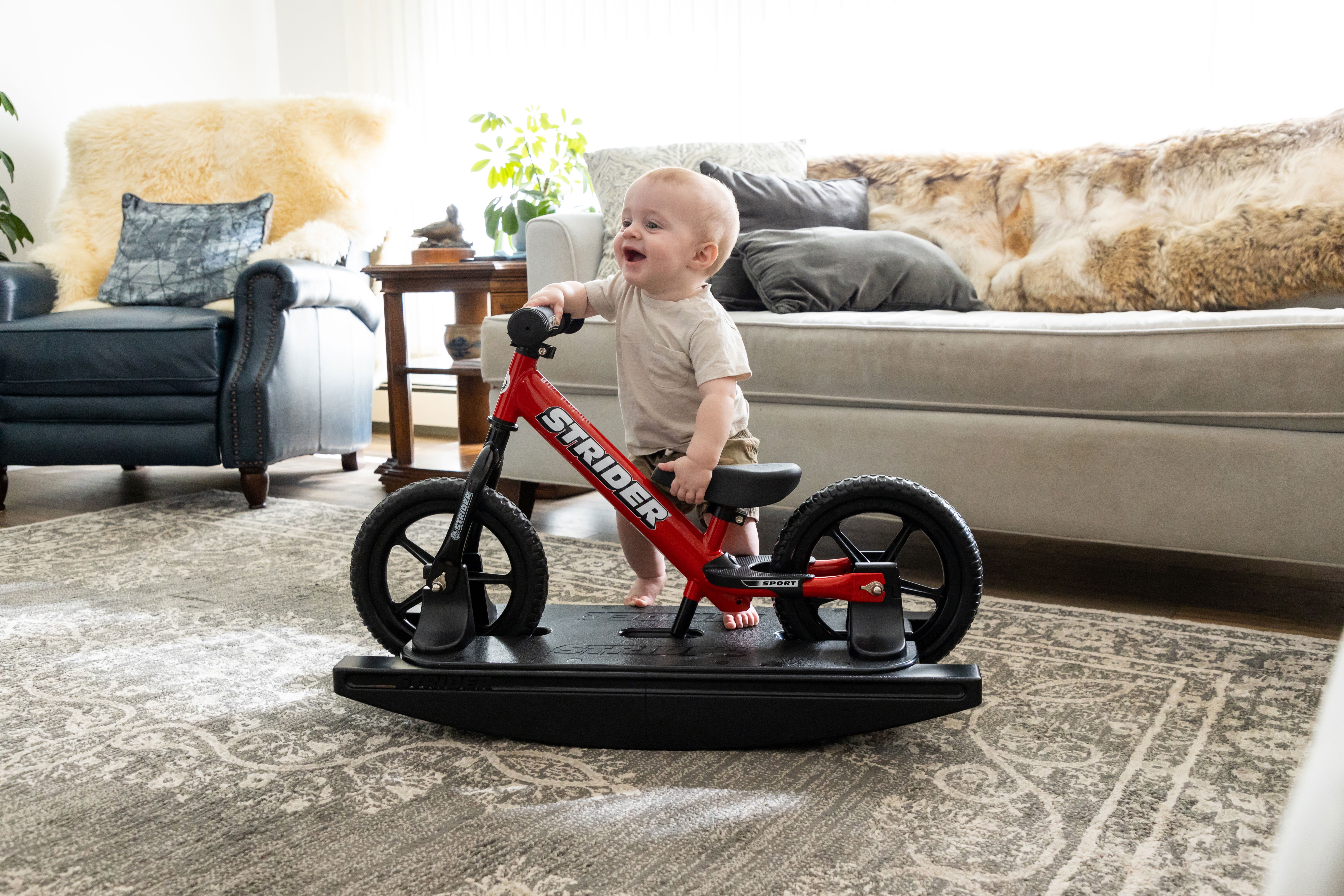 Strider 12 Sport 2 in 1 Rocking Bike for Toddlers Ages 6 Months