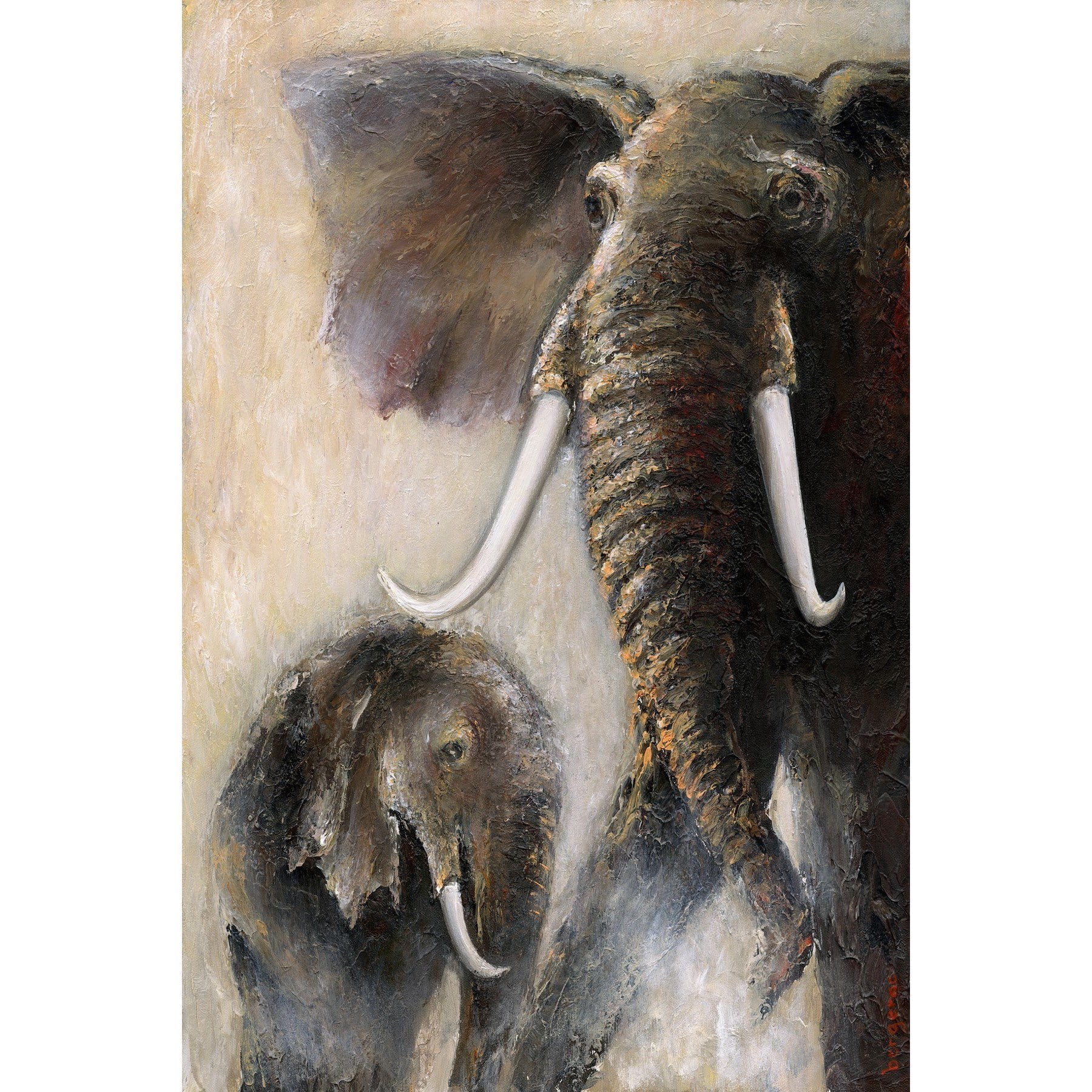 Marmont Hill "In Her Protection" by Bergerac Painting Print on Wrapped Canvas