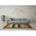 thumbnail image 3 of Ahgly Company Indoor Rectangle Abstract Light Blue Contemporary Area Rugs, 7' x 9', 3 of 4
