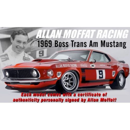 1969 Ford Mustang Boss 302 Trans Am 9 Coca Cola Ltd Ed W Certificate Of Authentitity Signed By Allan Moffat 1 18 Acme Walmart Com Walmart Com