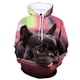 thumbnail image 2 of Sudadera con capucha de bulldog francés con impresión 3D para hombre, suéteres casuales de moda, sudadera con patrón de perro pug, ropa de abrigo de talla grande para hombre, 2 of 5