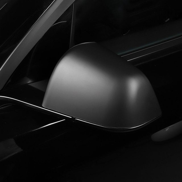 Carcasa Del Espejo Retrovisor 2 uds cubierta de espejo retrovisor lateral de coche para Tesla modelo Y (negro mate)